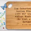 Mr. & Mrs. Panda Schneidebrett Spruch 1984 Geburtstag - Produktbild-Vorschau 3
