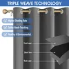 4 kusy venkovní záclony V 213 x Š 254 cm Blackout Curtain Náhled obrázku produktu 10