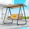 Outsunny Hollywoodschaukel, 3-Sitzer Gartenschaukel mit Produktbild-Vorschau 3