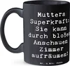 Mr. & Mrs. Panda Teetasse Spruch Mutters Magie - Schwarz - Produktbild-Vorschau 2