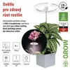 LED GROW pěstební lampa 8 W, časovač, stmívatelná, bílá Náhled obrázku produktu