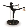 schmuckhalter Ballerina 18 x 10 cm Stahl schwarz Produktbild-Vorschau 2