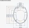 WC-Sitz Berlin mit D-förmigem Toilettendeckel, Duroplast, Produktbild-Vorschau 5