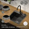 ML-Design Küchenspüle Edelstahlspüle mit Ab- und Produktbild-Vorschau 5