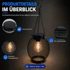 Solar Laterne 2er Set LED Gartenlaterne warmweiß 2700K, Produktbild-Vorschau 5