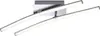 A modern ceiling light with two curved LED arms. Produktbild-Vorschau