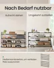 Schuhregal 4 Ebenen, Schuhständer Metall, 30 x 117 x 75 cm, Produktbild-Vorschau 5