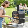 Outsunny Outdoor Pizzaofen Holzbefeuerter Pizza Ofen Produktbild-Vorschau 2