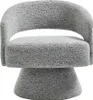 Drehbarer Sessel - Chenille Stoff Grau - FEDOTE Produktbild-Vorschau 1