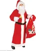 A person dressed as Santa Claus holding a sack and a bell. Produktbild-Vorschau