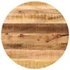 vidaXL Tischplatte Ø 80x2,5 cm Rund Raues Massives Produktbild-Vorschau 7