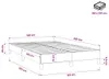 vidaXL Boxspringbett ohne Matratze Dunkelgrau 160x220 cm Produktbild-Vorschau 6