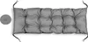 A gray cushion for a pallet bench is shown on a white background. Produktbild-Vorschau