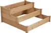 A three-tiered wooden raised garden bed. Produktbild-Vorschau