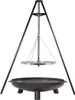BBGRILL Otočný gril černý 172 cm BBQ TRIPOD Náhled obrázku produktu 2