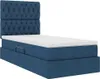Aufbewahrungsbett mit Matratze Blau 100 x 200 cm Polyester Produktbild-Vorschau 5