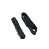 A black flashlight and its black carrying case are shown on a white background. Produktbild-Vorschau