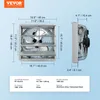 A diagram showing the dimensions and specifications of a VEVOR exhaust fan. Podgląd zdjęcia produktu
