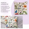 Blumenkissen 45x45 cm 4er Set, Outdoor Kissen Wetterfest, Produktbild-Vorschau 4