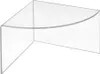 Dekopodest 150x150mm mit 100mm Höhe aus glasklarem Produktbild-Vorschau 1