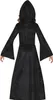 Principessa medievale con cappuccio vestito nero Halloween Anteprima dell’immagine prodotto 8