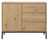 CALICOSY - Commode 1 Porte 3 TiroirsReproduction Chêne L90 Voir les images du produit 1