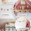 Handgemachte Wimpelkette aus Musselin Kinderzimmer Gold Produktbild-Vorschau 2