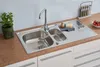 Edelstahl Einbauspüle Spülbecken Küchenspüle Spüle 100 x 50 Produktbild-Vorschau 1