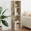 vidaXL Półka narożna dąb sonoma 33x33x132 cm materiał Podgląd zdjęcia produktu 2
