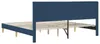 vidaXL Bettrahmen mit Kopfteil Blau 180 x 200 cm Stoff Produktbild-Vorschau 6