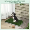 PawHut Toilette pour chien litière avec 2 tapis en gazon Voir les images du produit 7