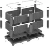 Relaxdays Pflanzkübel, Rattan-Optik, HBT: 38x80x40 cm, Produktbild-Vorschau 6