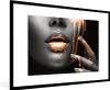 MuchoWow® MuchoWow® Gerahmtes Poster Lippen - Orange - Produktbild-Vorschau 1