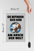 Holzschild Spruch 20x30cm Sie befinden sich am Arsch Produktbild-Vorschau 5