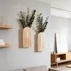 Boho-Wandvase aus Holz, Wandbehang, Pflanzgefäß im Produktbild-Vorschau 3