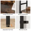 A collage of four images showcasing features of a bookshelf. Podgląd zdjęcia produktu