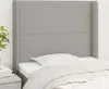 vidaXL Kopfteil mit Ohren Hellgrau 103x16x118/128 cm Stoff Produktbild-Vorschau 2