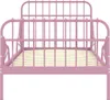 vidaXL Ausziehbett Rosa Metall 80x130/200 cm Produktbild-Vorschau 3