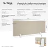 Product information and dimensions for a desk partition. Náhled obrázku produktu