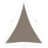 vidaXL Voile d'ombrage Oxford Tissu Triangulaire 3x4x4 m Voir les images du produit 12