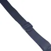 A close-up shot of a black strap with a plastic adjuster. Produktbild-Vorschau