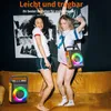 JYX Karaoke mit LED-Licht, 2 Funkmikrofone,TWS-Funktion, Produktbild-Vorschau 4