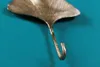 Dekoratives Kleiderhaken 3er Set GINKGO 29cm gold handmade Produktbild-Vorschau 6
