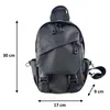 Stylische Sling Bag wasserabweisend 5 Liter in schwarz, Produktbild-Vorschau 3