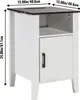 SucceBuy Farmhouse Beistelltisch, 2er-Set, quadratischer Produktbild-Vorschau 8