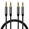deleyCON 2x 1m Nylon 3,5mm Klinke Audio Stereo AUX Kabel Produktbild-Vorschau 1