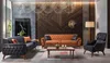 Schwarz Chesterfield Couch Moderner 3-Sitzer Luxus Sitz Produktbild-Vorschau 3