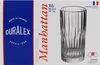 The image shows the packaging for a set of Duralex Manhattan tumblers. Voir les images du produit