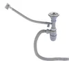 A kitchen sink drain assembly with a flexible hose and a siphon. Produktbild-Vorschau