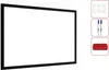 Magnetisches Whiteboard mit schwarzen Holzrahmen 60x40cm Produktbild-Vorschau 1